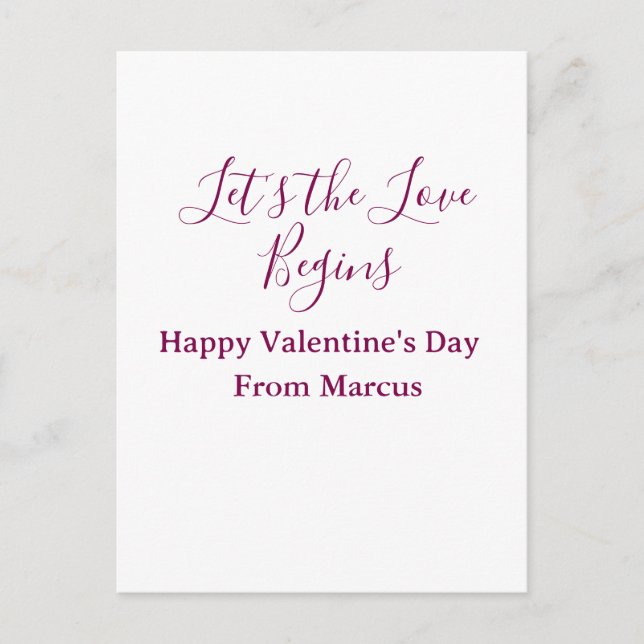 Postal lets the fun begins happy new year name year simpl (Anverso)