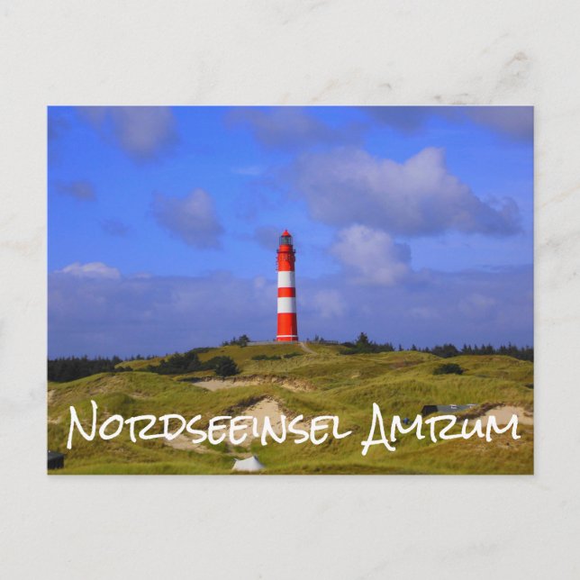 Postal Leuchtturm, Nordseeinsel Amrum (Anverso)