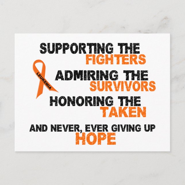 Postal LEUKEMIA Apoyo a Admiración Honor 3 (Anverso)