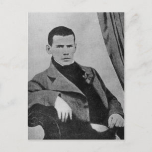 Postal Lev Nikolaevich Tolstoy como estudiante