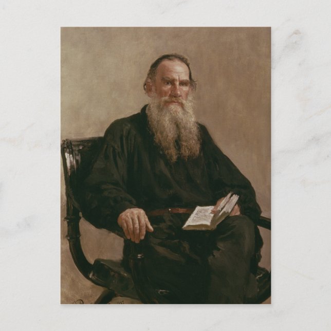 Postal Lev Tolstoy 1887 (Anverso)