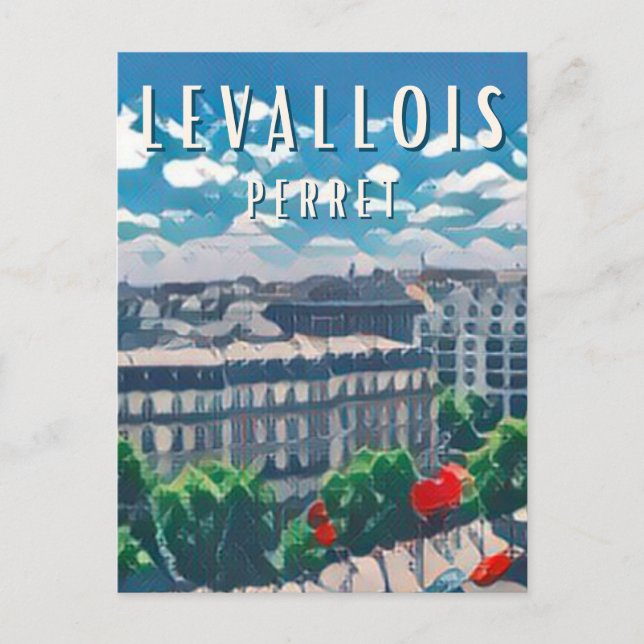 Postal Levallois Perret Photo Vintage  (Anverso)
