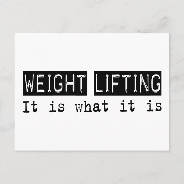 Postal Levantamiento De Peso Es (Anverso)