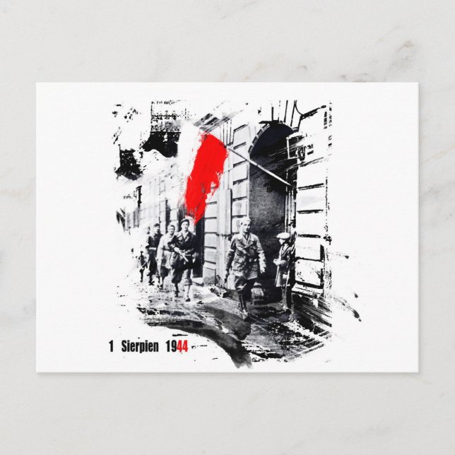 Postal Levantamiento en Varsovia en 1944 (Anverso)