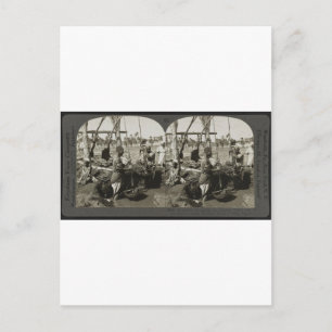 Postal Levantando agua del Nilo en Egipto alrededor de 19