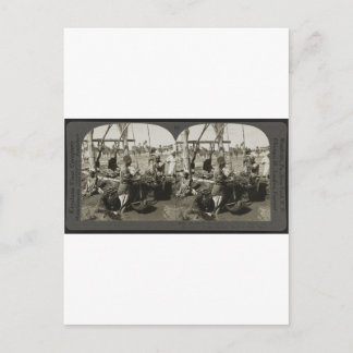 Postal Levantando agua del Nilo en Egipto alrededor de 19