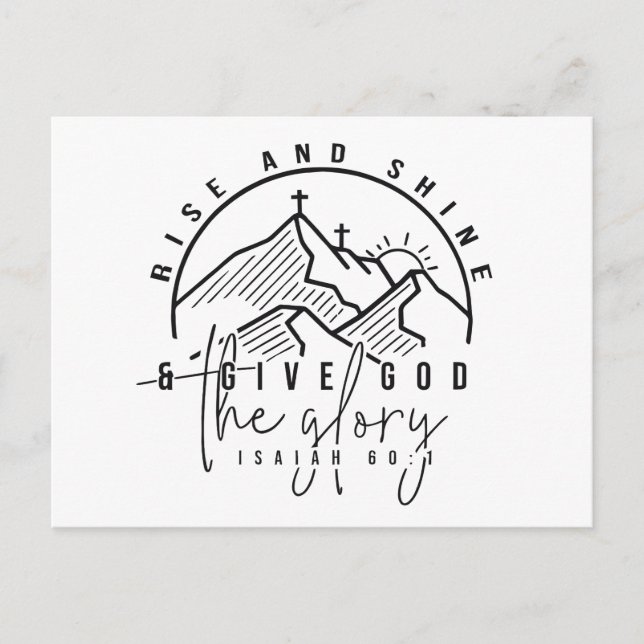 Postal Levantarse y brillar (Anverso)