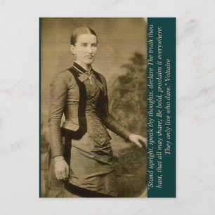 Postal Levántate, habla tus pensamientos, declara la Verd