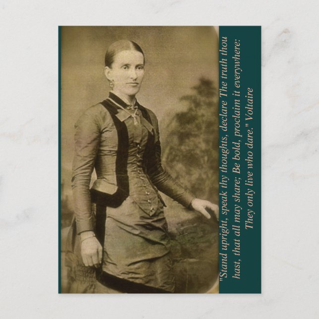 Postal Levántate, habla tus pensamientos, declara la Verd (Anverso)