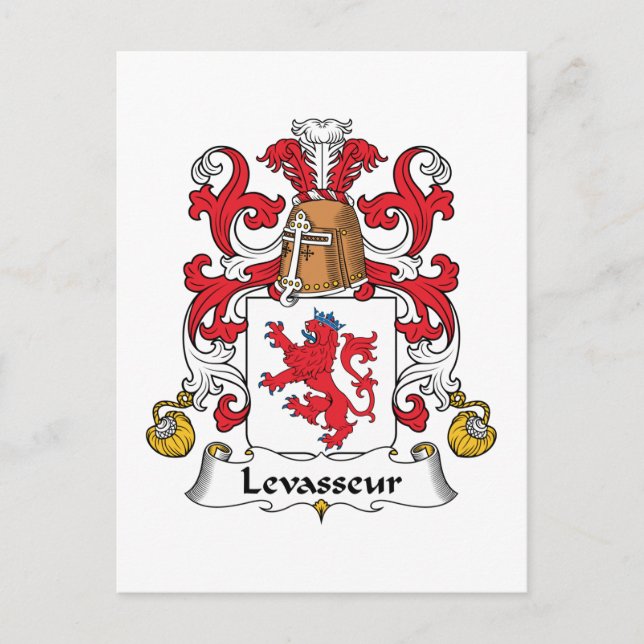 Postal Levasseur Family Crest (Anverso)