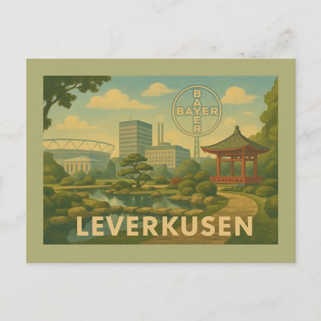 Postal Leverkusen Germany City Art (Anverso)