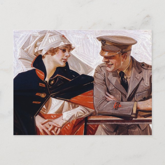 Postal Leviatán, 1918 por Joseph Christian Leyendecker (Anverso)