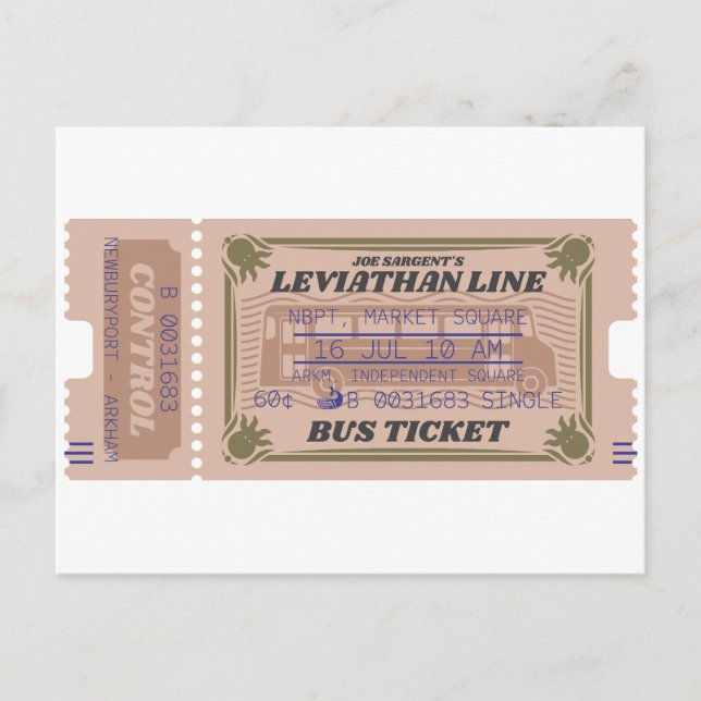 Postal Leviathan Line Innsmouth Bus (Anverso)
