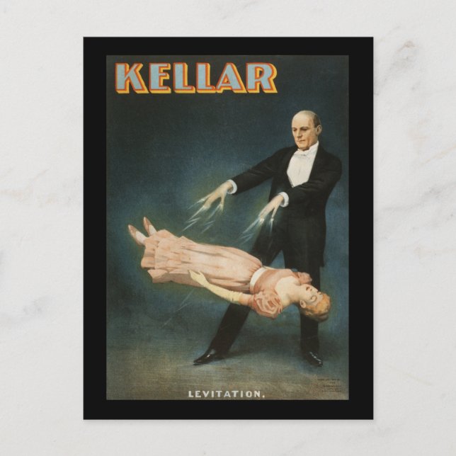Postal Levitación Kellar 2 (Anverso)