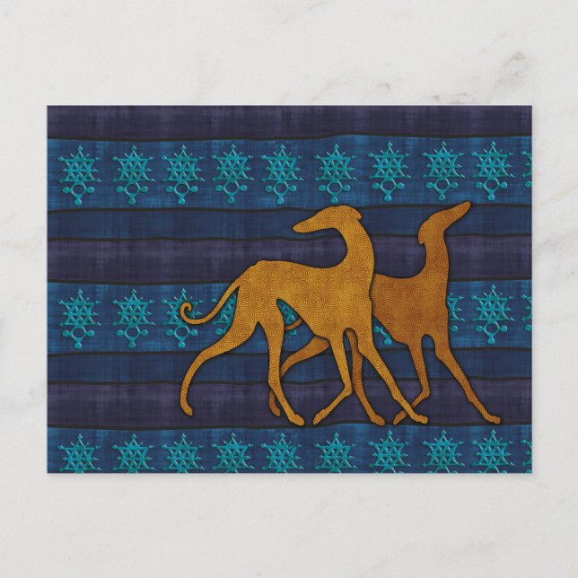 Postal Lévrier azawakh (Anverso)