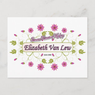 Postal Lew ~ Elizabeth Van / Famosas mujeres de Estados U