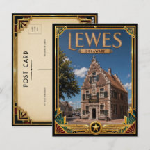 Lewes Delaware Arte Deco Vintage Edad Dorada