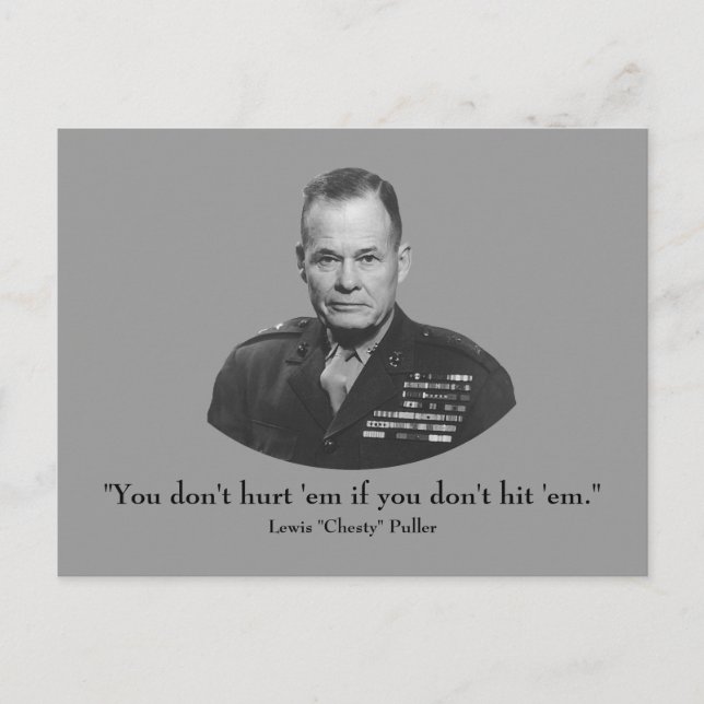 Postal Lewis "Chesty" Puller (Anverso)