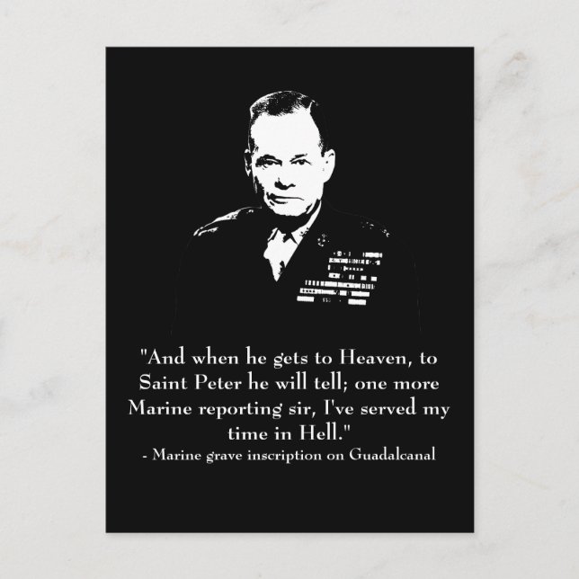 Postal Lewis "Chesty" Puller (Anverso)