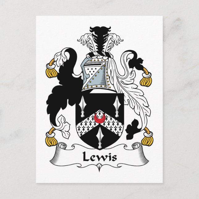 Postal Lewis Family Crest (Anverso)