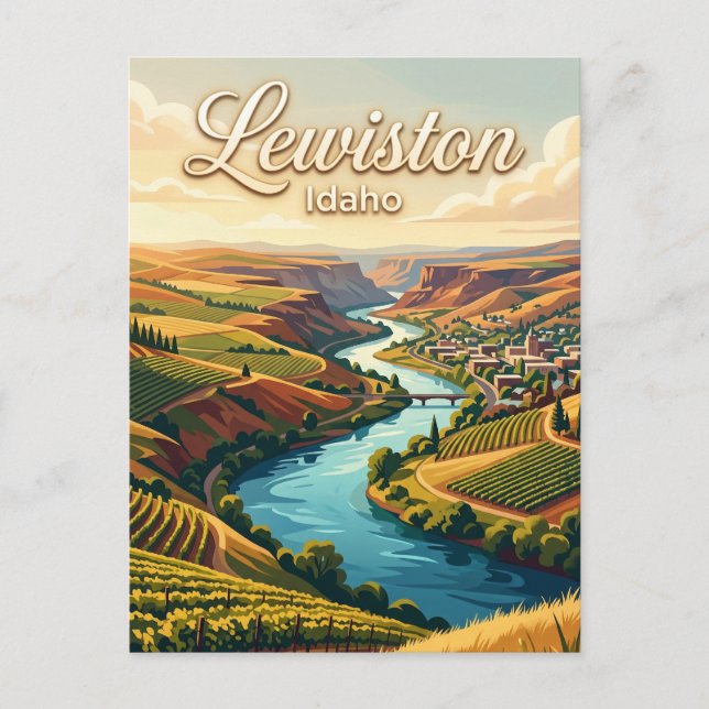 Postal Lewiston Idaho (Anverso)