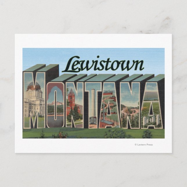 Postal Lewiston, Montana (Anverso)