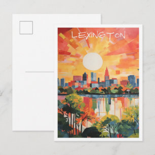 Postal Lexington Kentucky EE. UU. Viaje