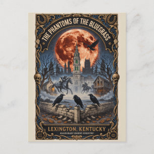 Postal Lexington, Kentucky embrujada Viaje de terror vint