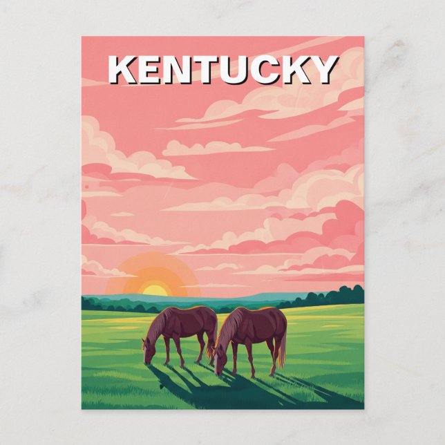 Postal Lexington Kentucky Postcard Horse Farm (Anverso)