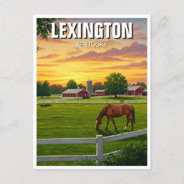 Postal Lexington Kentucky Postcard Horse Farm