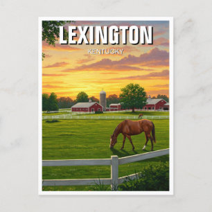 Postal Lexington Kentucky Postcard Horse Farm