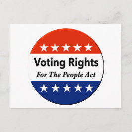 Postal Ley de derechos de voto para el pueblo