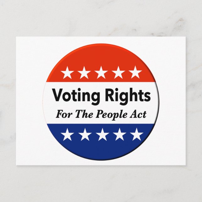 Postal Ley de derechos de voto para el pueblo (Anverso)