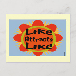 Postal Ley de la Flor de Atracción