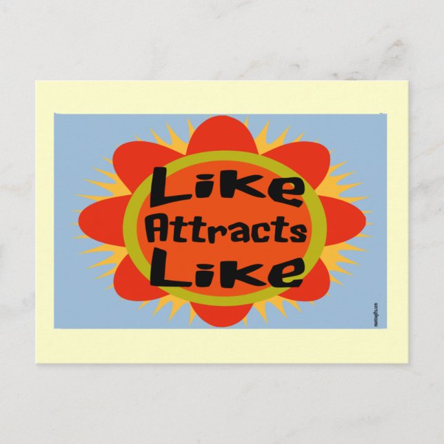 Postal Ley de la Flor de Atracción (Anverso)