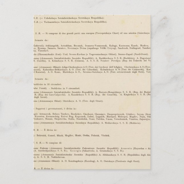 Postal Leyenda 6667 Rusia (Anverso)