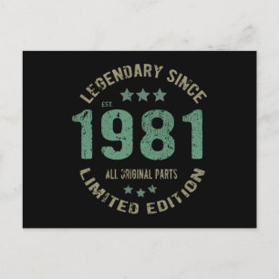 Postal Leyenda de cumpleaños 40 Cumpleaños 40