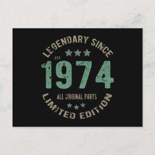 Postal Leyenda de Cumpleaños de 47 Años Cumpleaños 47