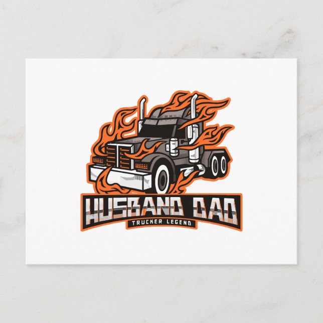 Postal Leyenda del camionero del marido (Anverso)