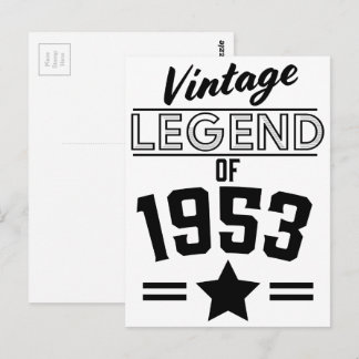 Postal Leyenda Vintage de 1953