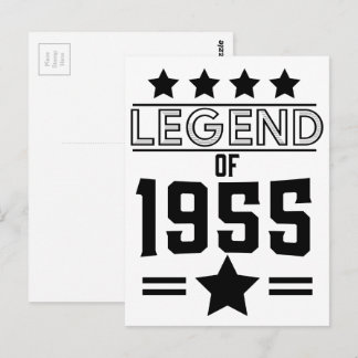 Postal leyenda vintage de 1955