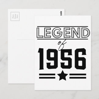 Postal Leyenda Vintage de 1956