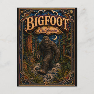 Postal Leyendas de Bigfoot California Popcut