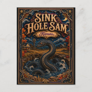 Postal Leyendas de Sam Kansas Popcut Sink Hole