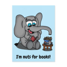 Leyendo elefante: Soy loco por los libros