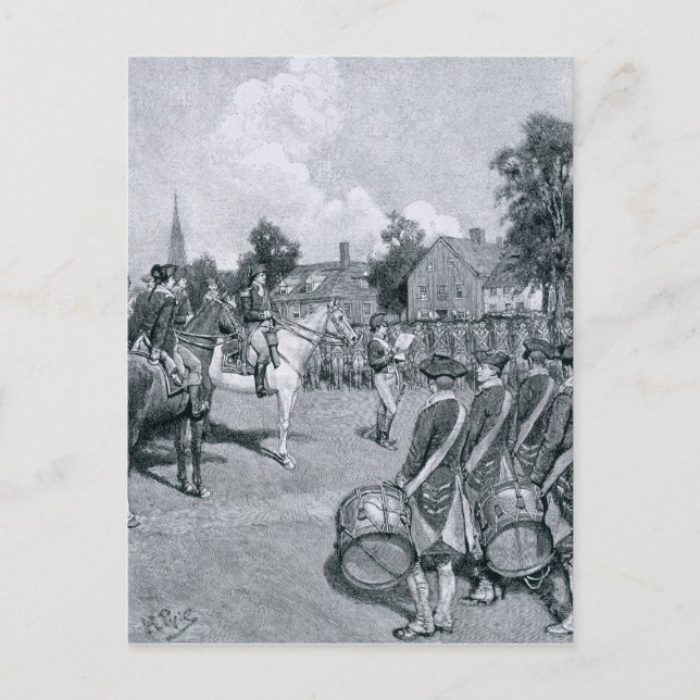 Postal Leyendo la Declaración antes de la de Washington (Anverso)