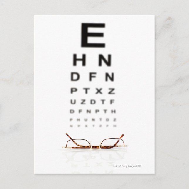 Postal Leyendo lentes (Anverso)