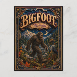 Postal Leyes de Bigfoot Washington Popcut