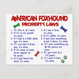 POSTAL LEYES DE FOXHOUND DE ESTADOS UNIDOS 2