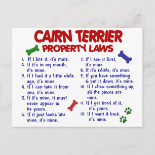 Postal Leyes de propiedad de CAIRN TERRIER 2